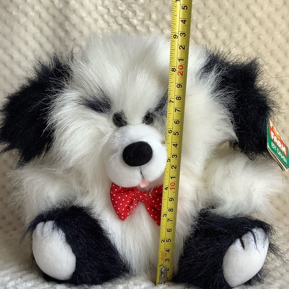 Vintage 1985 DAKIN Fun Farm Plush Bones Shaggy Dog Stuffed Animal w Tags - Picture 8 of 8